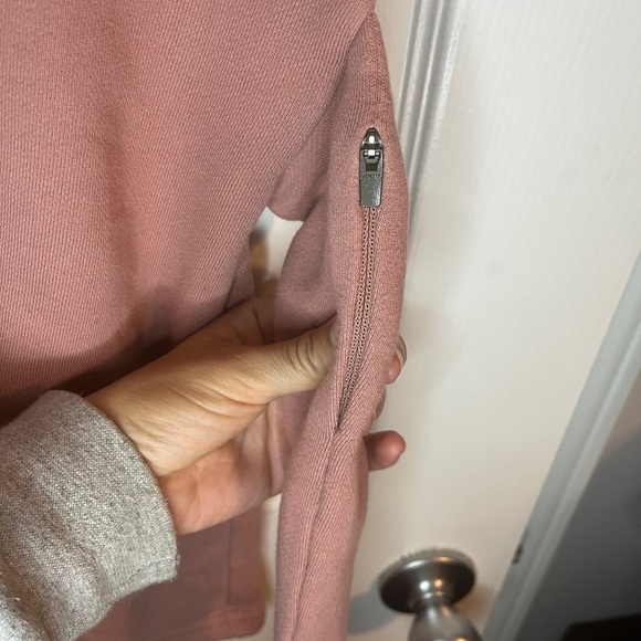 Athleta Embrace Tie Waist Short Sleeve Sweatshirt Dress - Picture 7 of 8